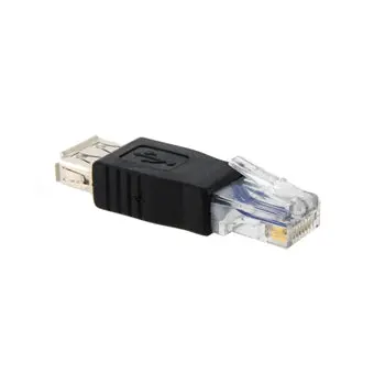 Usb Female To Rj45 Ethernet Male Adapter 1