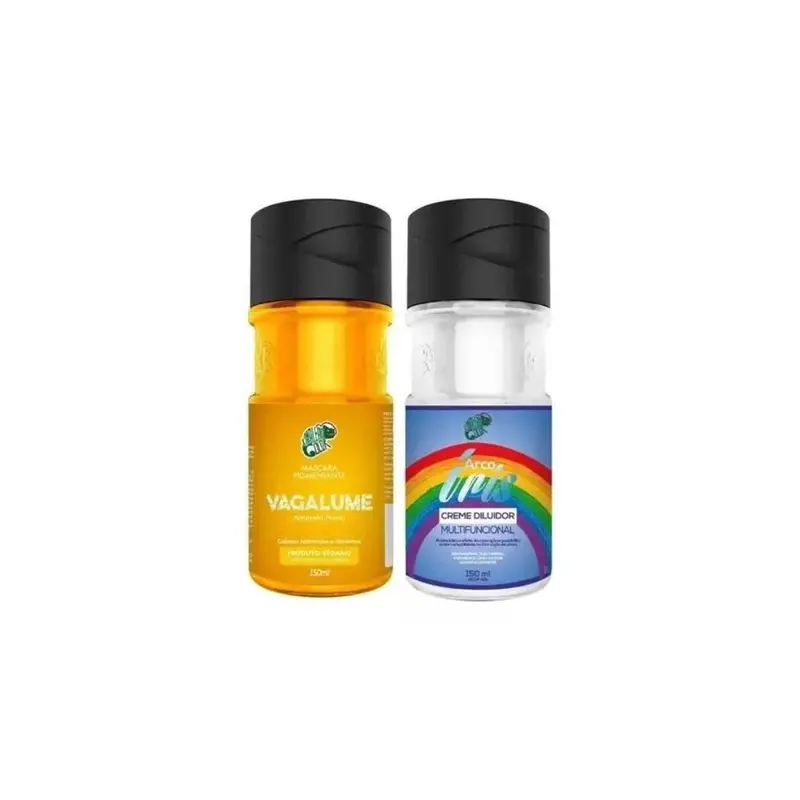 Vagalume Yellow Tinting Pigment + Diluter Cream Hair Color Kit 2X 150Ml Kamaleao 1