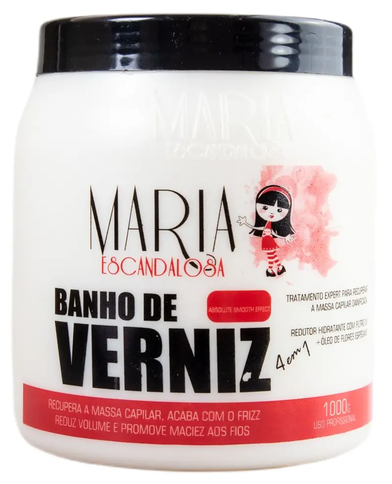 Varnish Bath Anti Frizz And Volume 4 In 1 Treatment Mask 1Kg - Maria Escandalosa 1