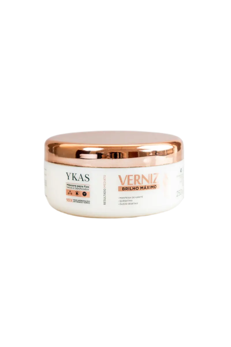 Varnish Bath Immediate Keratin Shea Butter Oils Hair Treatment Mask 250G - Ykas 1