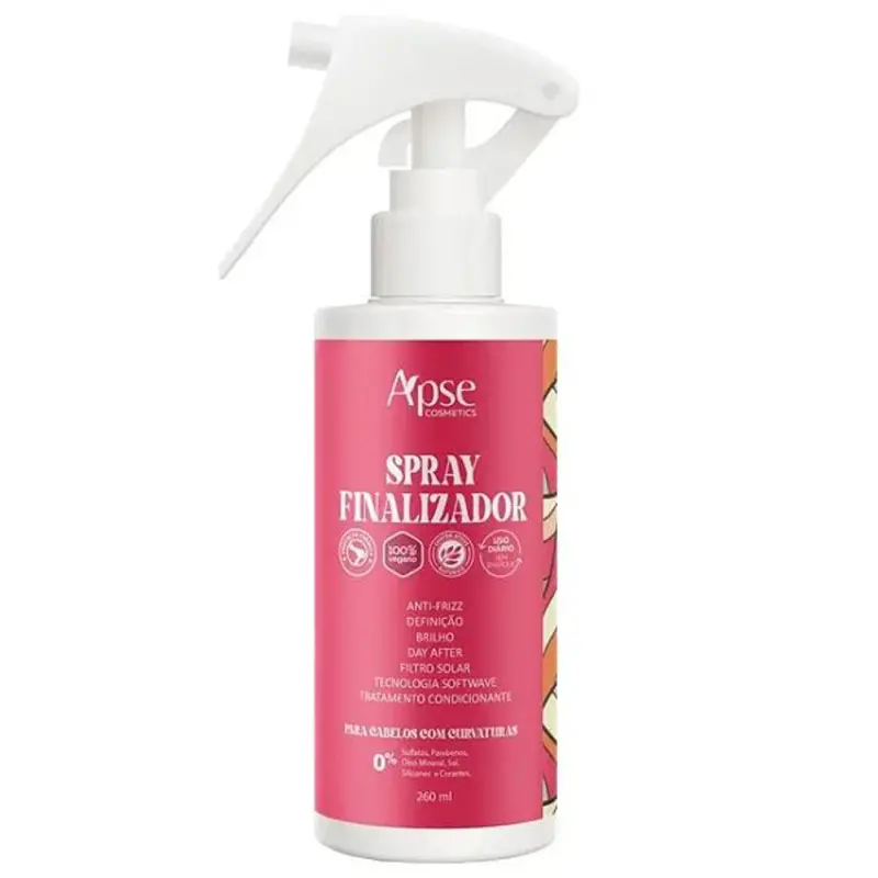 Vegan Curly Hair Finisher Revitalizing Spray 260Ml Apse 1