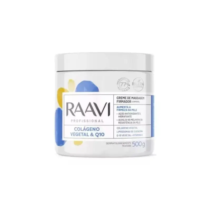 Vegetable Collagen & Q10 Firming Massage Antioxidant Body Cream 500G Raavi 1