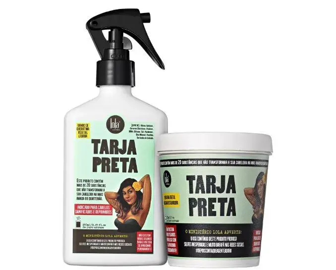 Vegetable Keratin Black Stripe Reconstruction Kit 2 Products - Lola Cosmetics 1