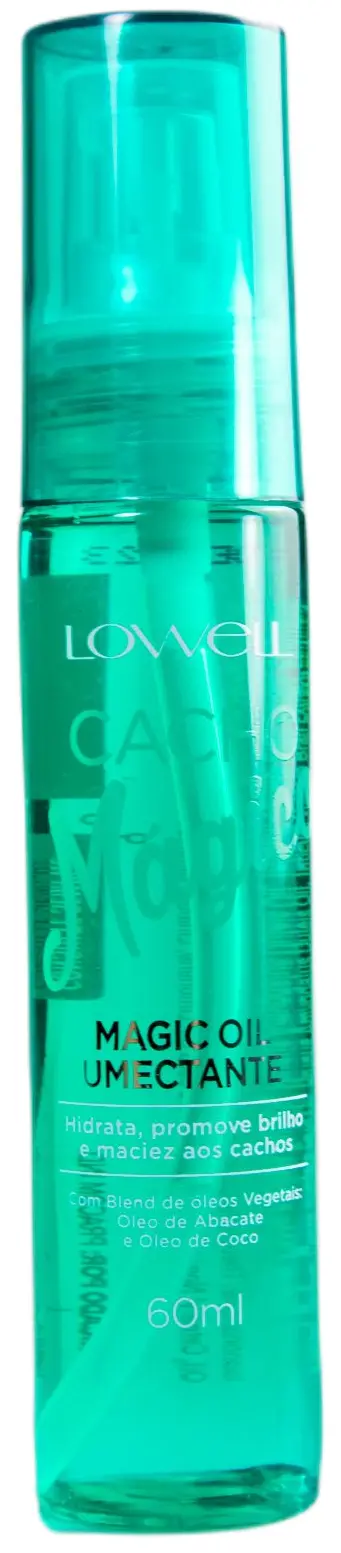 Vegetal Blend Moisturizing Shine Softness Magic Curl Humectant Oil 60Ml - Lowell 1