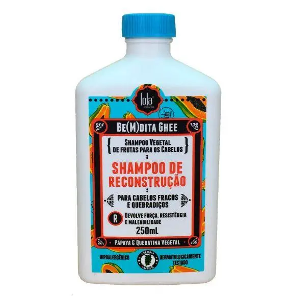 Vegetal Keratin Be(M)Dita Papaya Shampoo Reconstruction 250Ml - Lola Cosmetics 1