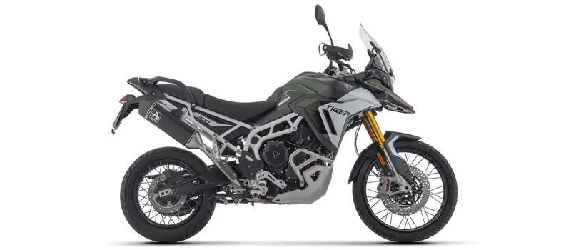 Veloce Aluminum Dark Silencer For Triumph Tiger 900Gt/Gtpro- Arrow 1
