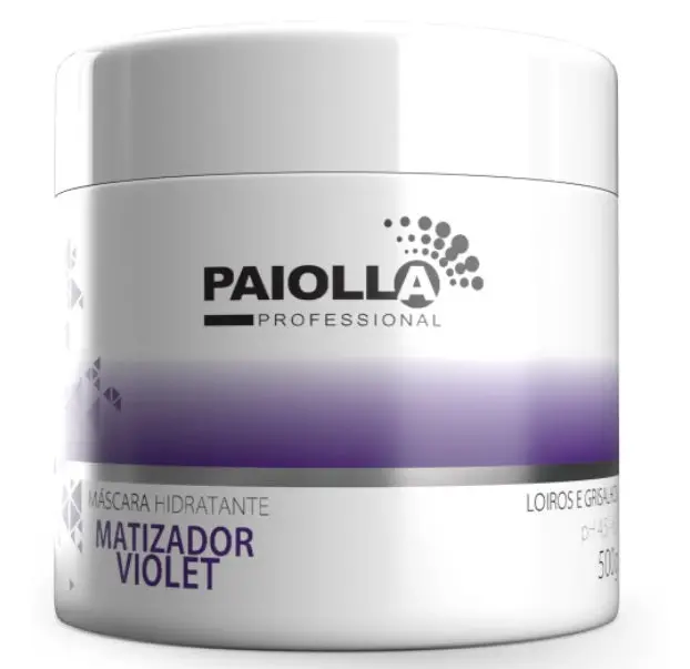 Violet Tinting Moisturizing Blond Gray Hair Reconstruction Mask 500G - Paiolla 1