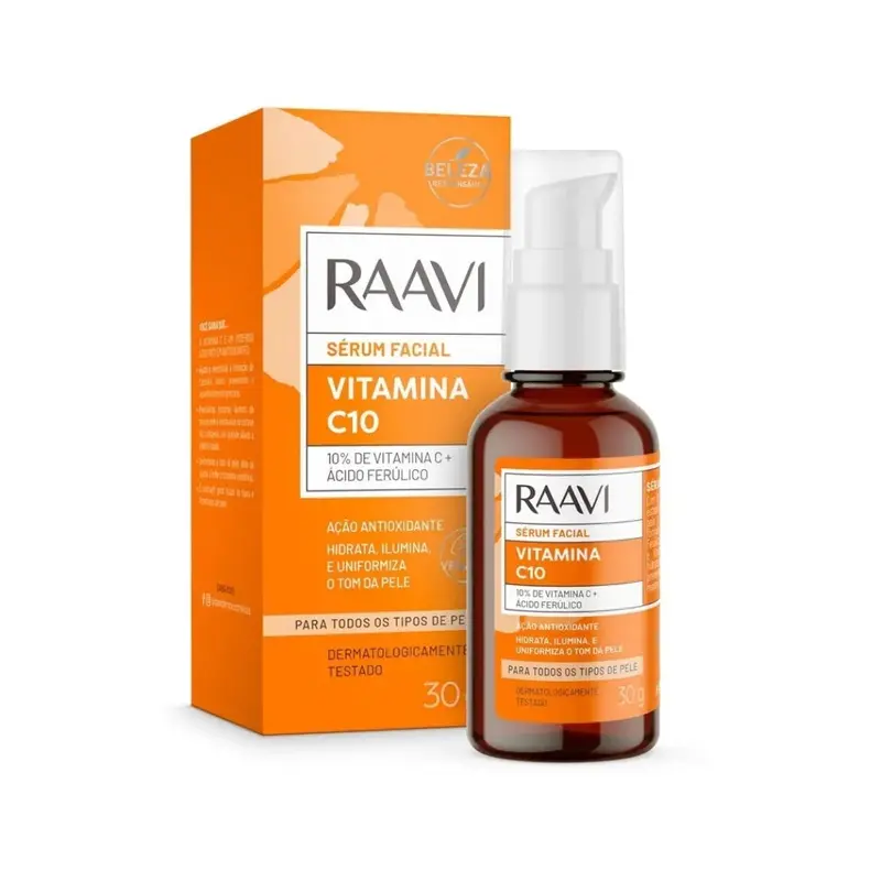 Vitamin C10 Hydrating Brightening Facial Serum Antioxidant Skin Care 30G Raavi 1
