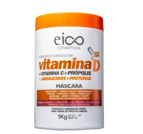 Vitamin D + Propolis Amino Acids Proteins Replacement Treatment Mask 1Kg - Eico 1