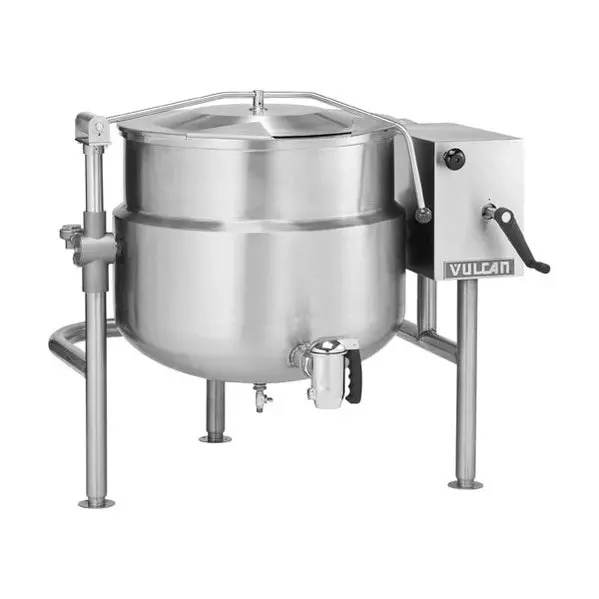 Vulcan 60-Gallon Tilting Direct Steam 2/3 Jacketed Kettle K60dlt 1