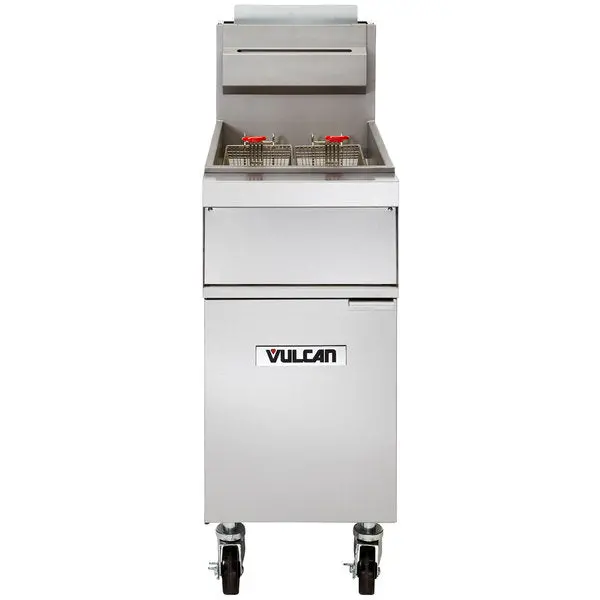 Vulcan  85-90 Lb. Natural Gas Floor Fryer 1Gr85m 1