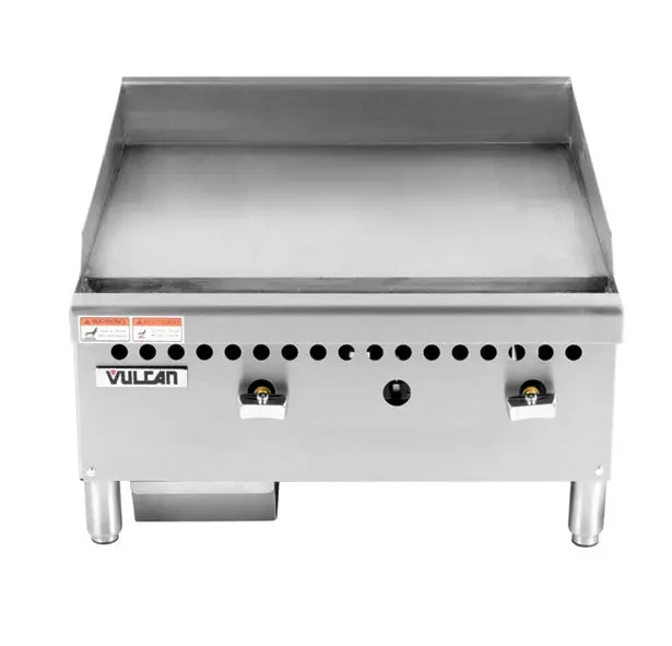 Vulcan Natural Gas 24" Countertop Griddle With Manual Controls Vcrg24-M1 1