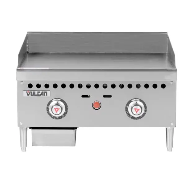 Vulcan Natural Gas 24" Griddle With Snap-Action Thermostatic Controls Vcrg24-T1 1