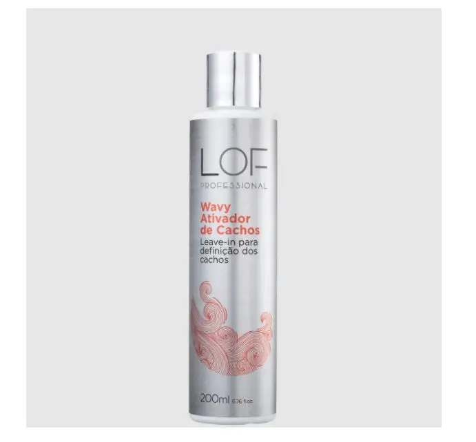 Wavy Curls Activator Leave-In Hair Definition Finisher 200Ml - Lof Professional 1