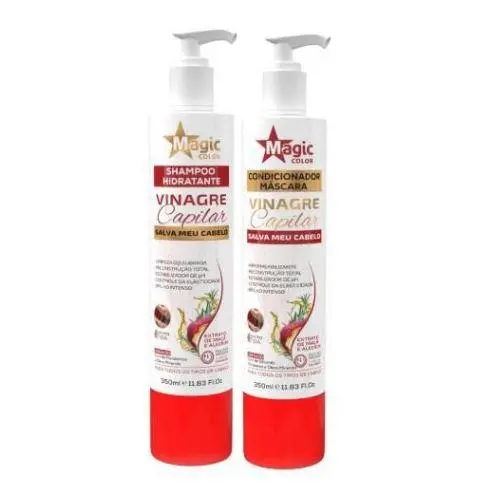 Web Effect Capillary Apple Vinegar Shampoo And Conditioner 2X350ml - Magic Liss 1