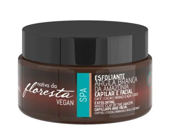 White Clay Body & Hair Scrub Amazon Native To The Forest Spa 220Ml - Ecosmetics 1