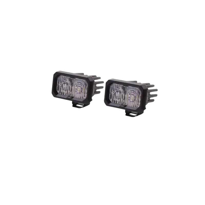 White Pro Backlit Led Stage Series C2 Pod (Pair) Light - Diode Dynamics 1