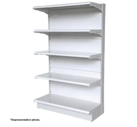 White Single Sided Gondola Supermarket Shelving Hs-Wa 1