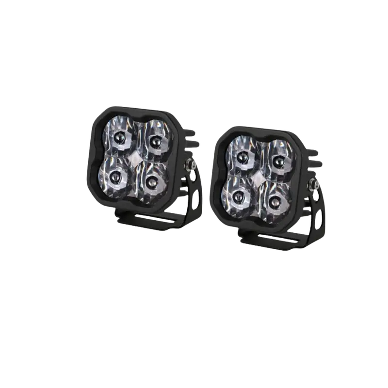 White Sport Backlit Led Stage Series 3" Pod (Pair) Light - Diode Dynamics 1