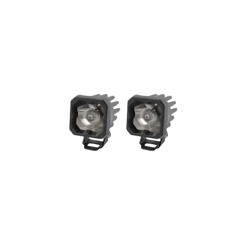 White Sport Backlit Led Stage Series C1" Pod (Pair) Light - Diode Dynamics 1