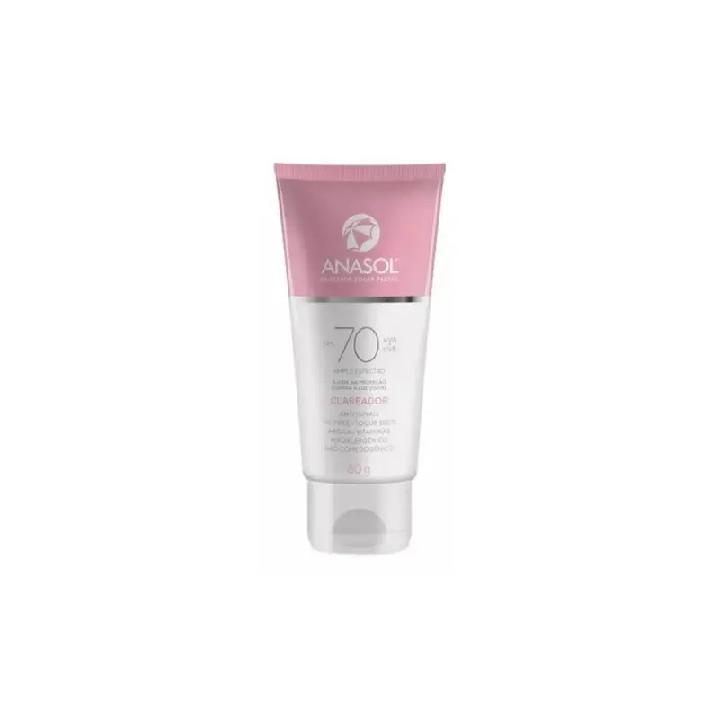 Whitening Sunscreen Spf 70 Facial Oil Free Skin Care Protection 60G Anasol 1
