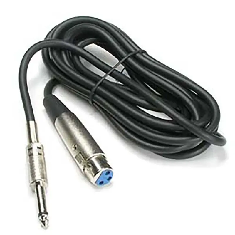 Xlr 3P Female To 1/4" Unbalanced Microphone Cable 1
