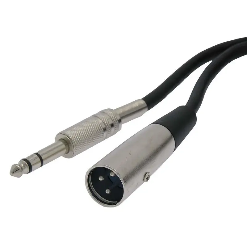 Xlr 3P Male To 1/4" Trs Microphone Cable 1