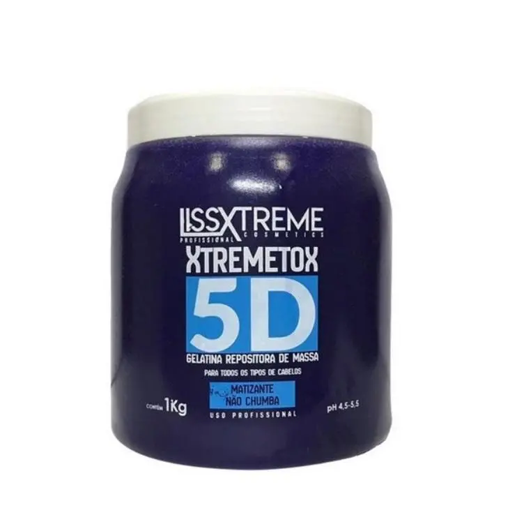 Xtremetox 5D Capillary Mass Replenisher Tinting Gelatin Mask 1Kg - Liss Xtreme 1
