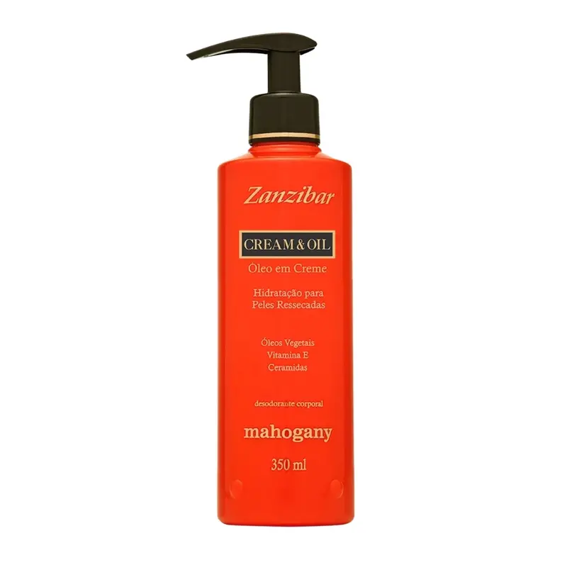 Zanzibar Oil Cream Body Moisturizing Skin Care 350Ml Mahogany 1