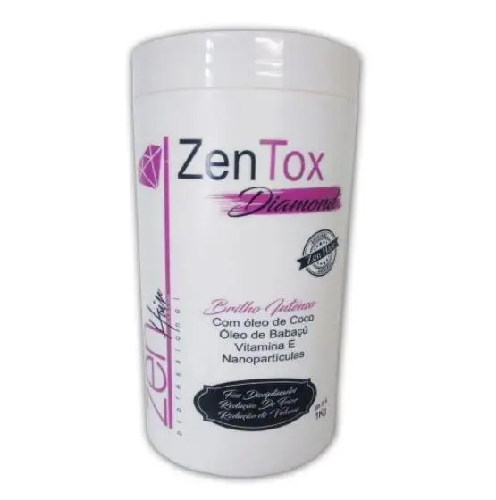 Zentox Intense Brightness Diamond Botox Capillary Smoothing Mask 1Kg - Zen Hair 1