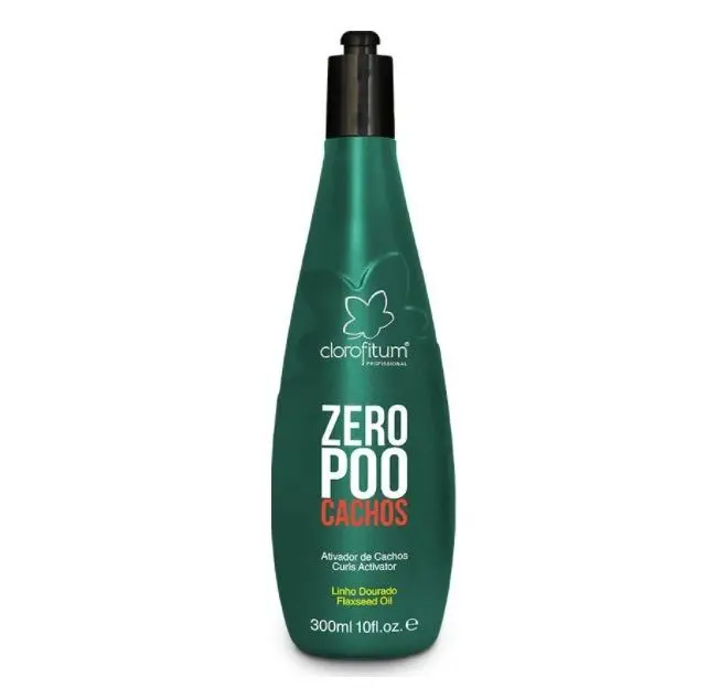 Zero Poo Curl Activator Definition Protection Curly Wavy Hair 300Ml - Clorofitum 1