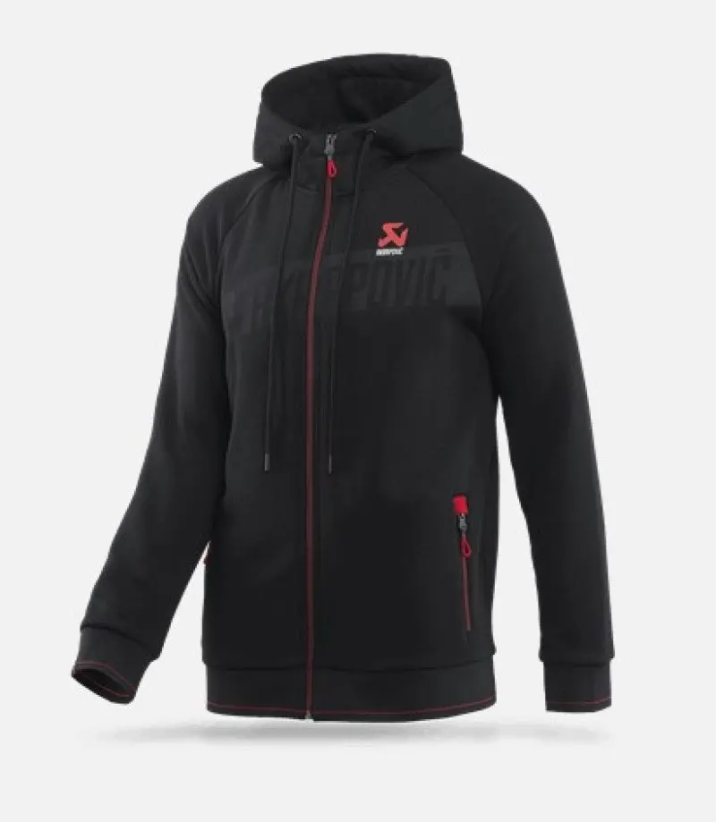 Akrapovic Men’S Corpo Zip Hoodie In Black – Size 3Xl 1