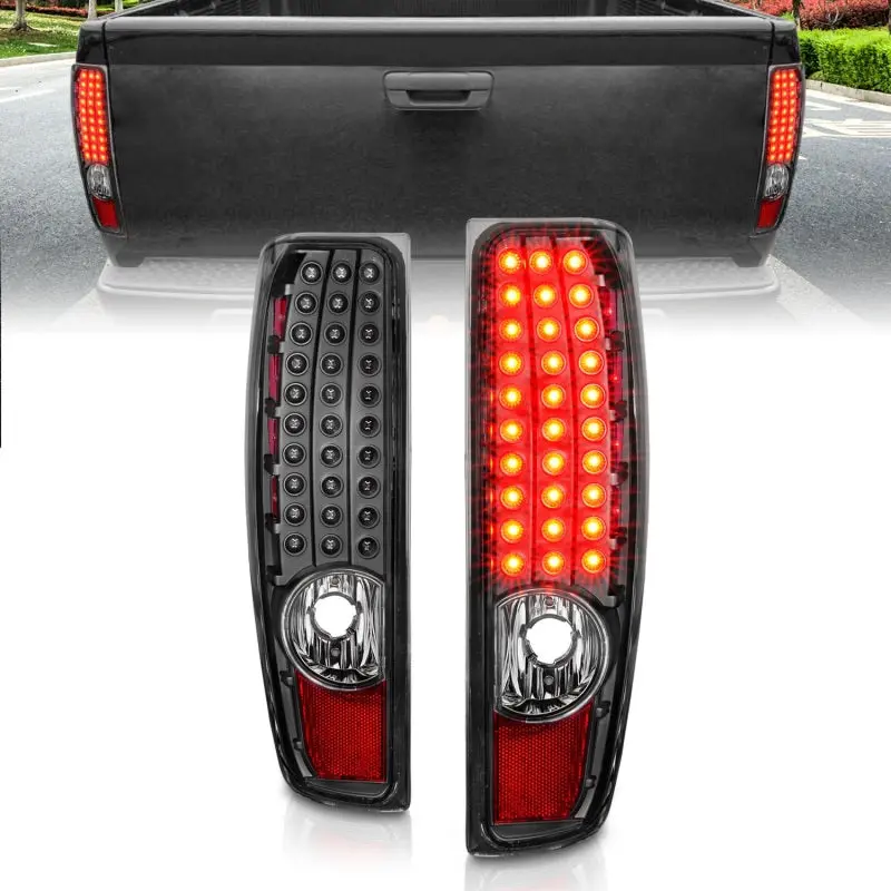 Anzo Led Tail Lights – Black Housing For 2004–2010 Chevrolet Colorado (Generation 2) 1