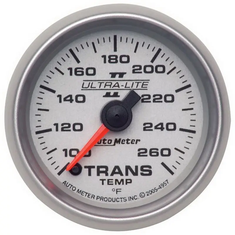 Autometer Ultra-Lite Ii Digital Transmission Temperature Gauge — 2-1/16", 100–260°F Range 1