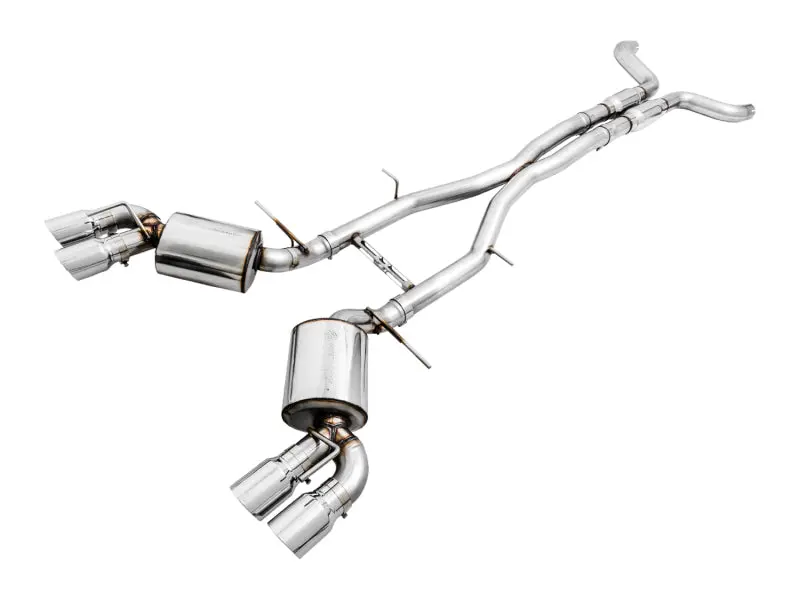 Awe Tuning 16-19 Chevy Camaro Ss Res Cat-Back Exhaust -Touring Edition (Quad Chrome Silver Tips) 1