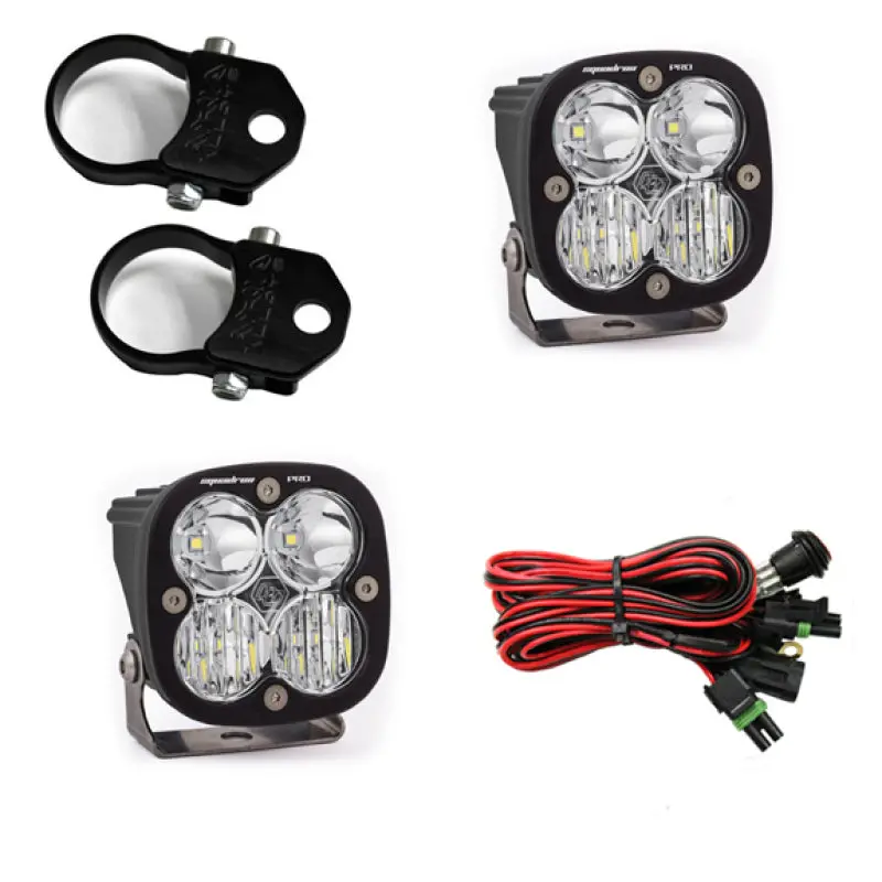 Baja Designs Squadron Pro Led Light Pod Kit — Includes Vertical Mounts & 1.75" Wiring Harness 1