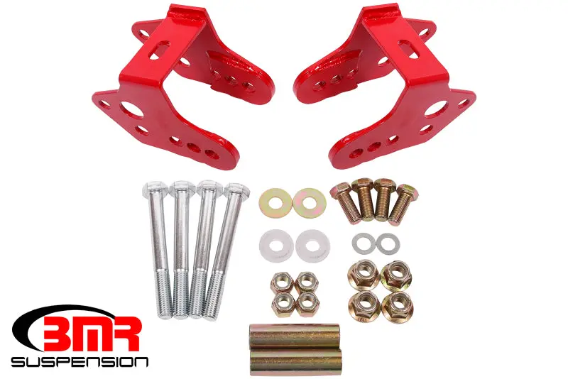 Bmr Control Arm Relocation Bracket For 1979–2004 Ford Mustang – Red Powder-Coated Finish 1