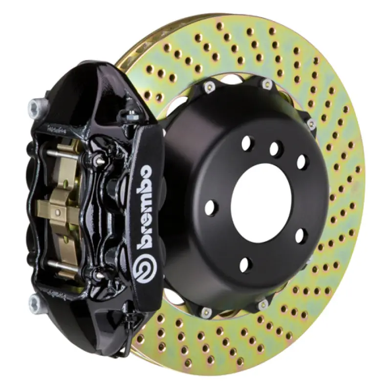 Brembo 08-13 C30 Front Gt Bbk 4 Piston Cast 365X29 2Pc Rotor Drilled-Black 1