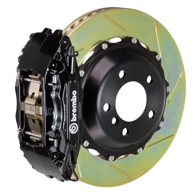 Brembo 82-89 6-Series Fr Gt Bbk 4Pis Cast 2Pc 332X32 2Pc Rotor Slotted Type1-Black 1