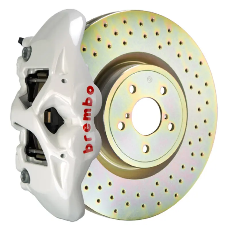 Brembo Gt Big Brake Kit – Front, 4-Piston Calipers & Drilled 326×30Mm Rotors For 2002–2007 Subaru Impreza/Wrx And 2008–2014 Wrx 1