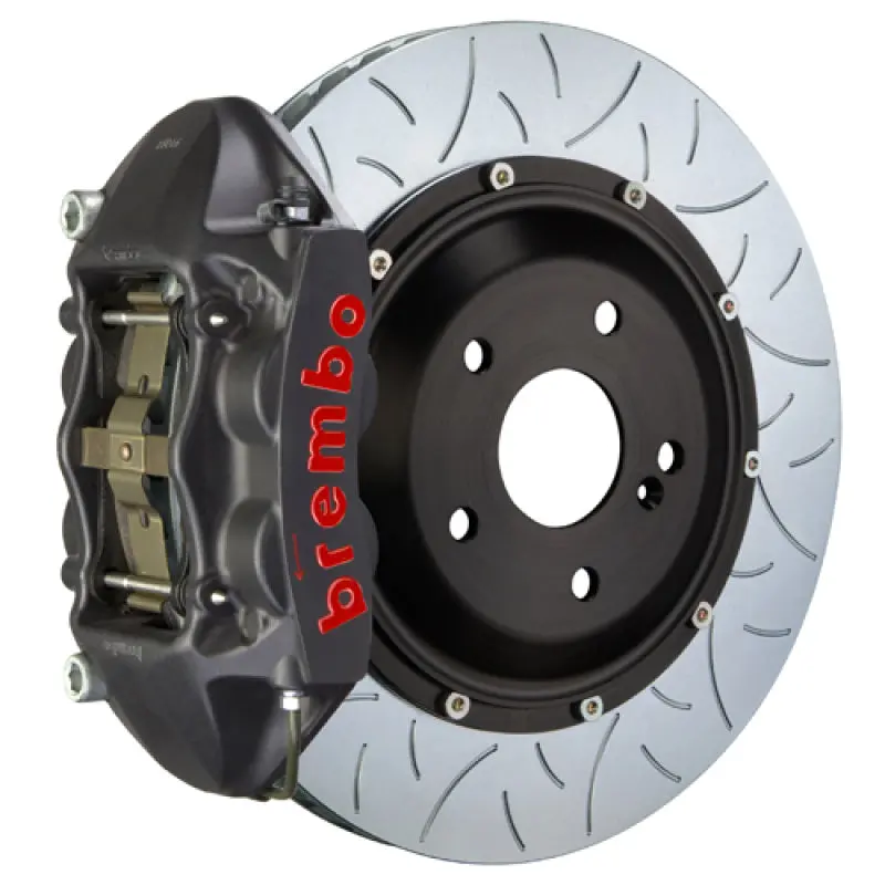 Brembo Gts Rear Brake Kit: 4-Piston Calipers With Slotted 345X28Mm Two-Piece Rotors For Infiniti Fx35/Fx50 (2009–2013) & Qx70 (2014–2017) 1