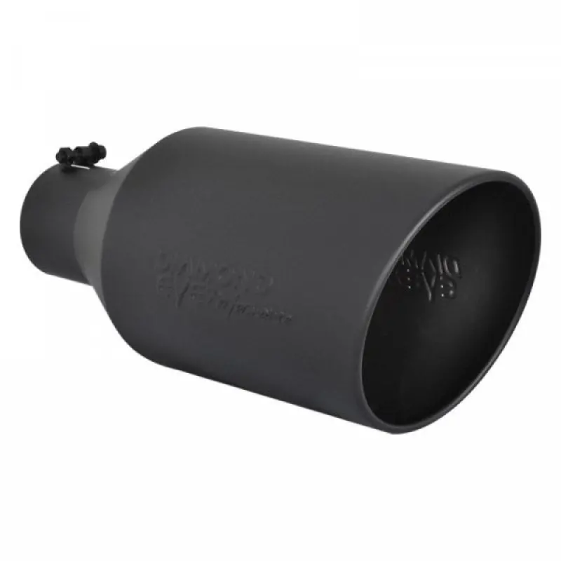 Diamond Eye Tip 4In-7Inx18In Bolt-On Rolled Angle 15 Angle Cut Diamond Eye Black Powder Coated 1