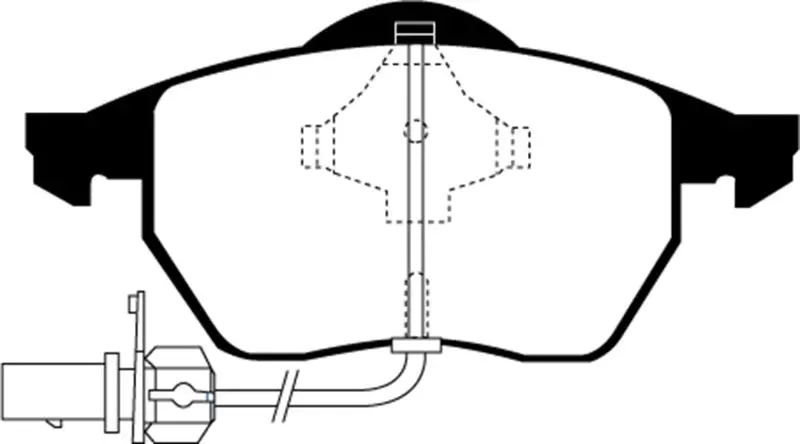 Ebc 00-01 Volkswagen Passat 1.8 Turbo Greenstuff Front Brake Pads 1
