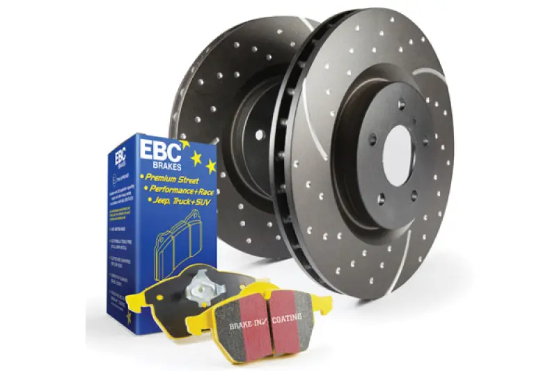 Ebc Yellowstuff S5 Brake Kit — Performance Pads & Gd Slotted Rotors 1