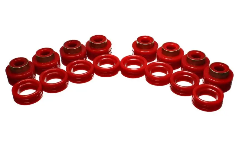 Energy Suspension Cab Mount Kit For 1994–2001 Dodge Ram 1500 & 1994–2002 Ram 2500/3500 – Red Polyurethane 1
