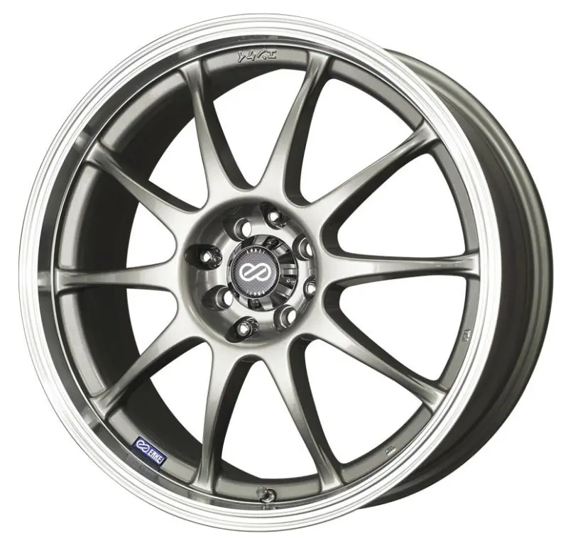 Enkei J10 Silver Machined-Lip Wheel – 18X7.5 Inch, 5X100/114.3Mm, 38Mm Offset, 72.6Mm Bore 1