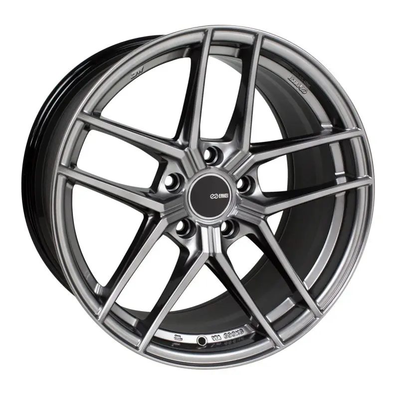 Enkei Ty5 Hyper Silver Alloy Wheel – 18X8", 5X114.3 Bolt Pattern, 40Mm Offset, 72.6Mm Hub Bore 1