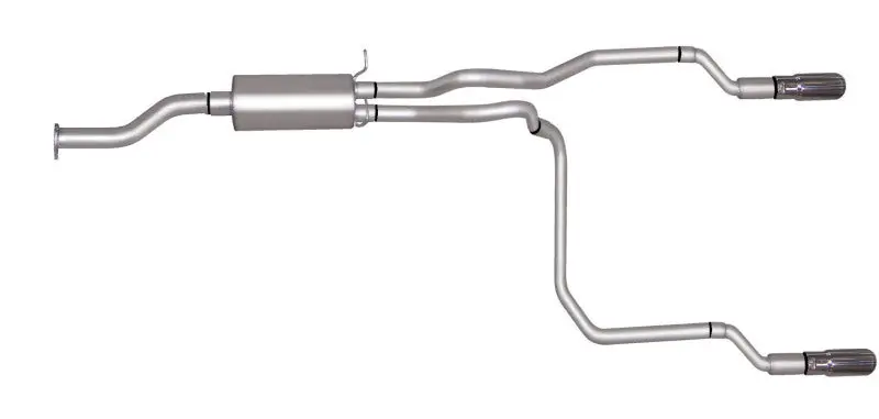 Gibson Aluminized Cat-Back Dual Exhaust System For 1998–1999 Chevrolet S10 Base (4.3L V6) 1