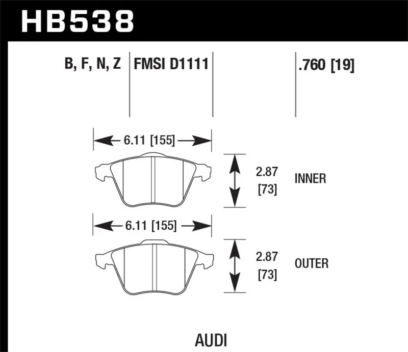 Hawk Performance Ceramic Brake Pads For Everyday Street Use 1