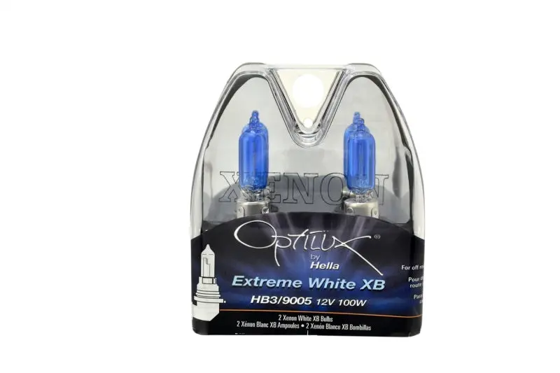 Hella Hb3 (9005) Xenon White Halogen Bulbs – 12V, 100W, Pair 1